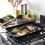 ProCook Matte Black Rectangular Cast Iron Griddle with Ridged Inner Base Enamel Coated Induction & Oven Safe Cookware - 36 x 24 x 3 cm 2