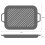 ProCook Matte Black Rectangular Cast Iron Griddle with Ridged Inner Base Enamel Coated Induction & Oven Safe Cookware - 36 x 24 x 3 cm 4