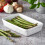 Rectangular Roasting Dish 17.5x5.5x11.5cm White Ribbed Ceramic 18cm Oven Baking Vegetable Tray (2) 2