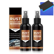 Rust Remover Spray for Car 2Pcs 30ml, Heavy Duty Rust Dissolver for Metal Tools Wheels, Fast Rust Removal No Sanding Needed