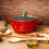 Blacstone Die-Cast Stockpot Set with Lids 5pc (Red) 2