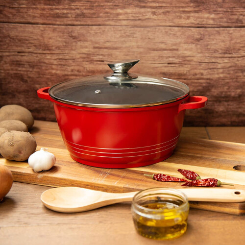 Blacstone Die-Cast Stockpot Set with Lids 5pc (Red) 1