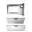 For   2003-2006 Car Gear Shift Panel Trim Cover Dash Storage Box Cover Gearbox Shift Frame Kit 1