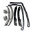 8PCS TIMING CHAIN KIT for  LR4   V8 V6 DOHC 1