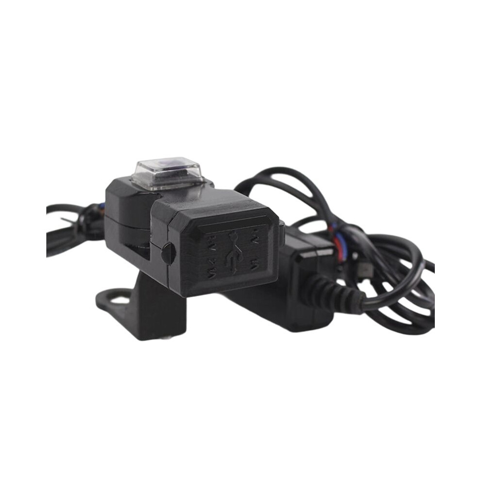 Motorcycle Gps Mp4 Dual Usb Port 12V Waterproof Handlebar Motorbike Charger Adapter Power Supply Socket For Phone 4714137197880