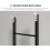Black Metal Bunk Bed Ladder with Adjustable Length, Stable Construction and Easy Hook Installation 4