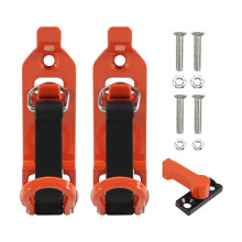 2 Stück Schaufelhalterung für Dachgepäckträgermontage Schaufelhalterungen Zubehör Wandmontage Vielseitig Orange