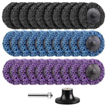 31 STKS 2 Inch Snelwisselbare, Eenvoudige Stripschijven voor Boormachines, Stripwiel met 1/4 Inch Slijpschijven, Stiftslijperhulpstukken