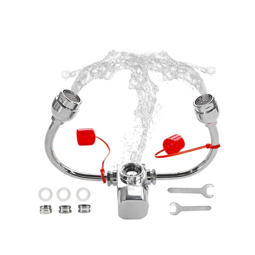 Eye Wash Station, Emergency Eyewash Stations Faucet Mounted for Sink Attachment -Eye Flush Unit Eye Wash Solution