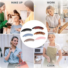 10 Stuks Haarclips voor Dames, Antislip Klauwclips voor Dik en Dun Haar, voor Paardenstaarten en Haarstyling (10 Kleuren)