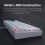 Redragon K552 Mechanical Gaming Keyboard 60% Compact 87 Key 5