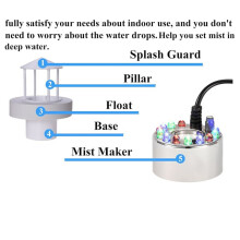 Ultrasonic Mist Maker, Guard Float 12 LED Color Lights Water Tank Fog Machine US Plug