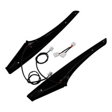 Motorcykel Sadelväska Accent Swoop Röd LED-Ljus för Goldwing GL1800 2012-2017 F6B 2013-2017