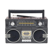 Portable Retro  Boom Box Multifunctional Outdoor Stereo Mobile Player Built-in Speakers FM/AM/SW Radio