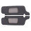 Black Microfiber Leather Sun Visor Replacement Cover Repair for  Mustang 1994-2004 1