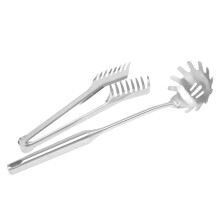 2 Pieces Stainless Steel Spaghetti Server Set, Stainless Steel Spaghetti Pasta Tong, Pasta Spoon Server Fork
