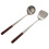EspáTula Wok e Conjunto de Ferramentas de Concha, EspáTula de 17 Polegadas para Wok, EspáTula Wok de AçO InoxidáVel 1
