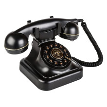 Telefone Fixo Retrô,Telefones Fixos Vintage Antiquados com Sino de Metal CláSsico Telefone Retrô para EscritóRio DoméStico