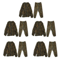 5X 3D Leaf Adultos Ghillie Suit Woodland Camuflagem / Camuflagem CaçA Veados Perseguindo
