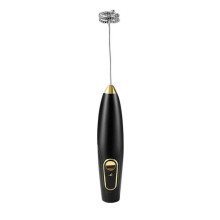 Electric Milk Frother & Coffee Mixer Wireless Handheld Mini Egg Whisk For Home(Black)