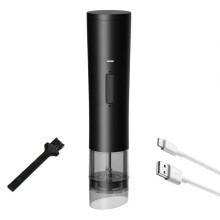 Multi-functional Electric Seasoning Grinder, Adjustable Coarse Pepper Grinder (Black)