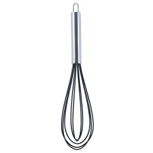 Batteur à œufs en silicone, mixeur à œufs domestique, ustensiles de cuisine, couleur crème, outils de pâtisserie, 30 cm (12 pouces), no