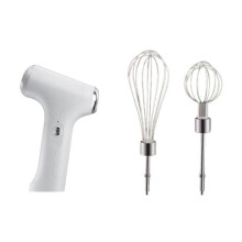 Intelligenter, 3-stufiger, elektrischer Schneebesen, kabelloser Handmixer für Zuhause (Weiß)