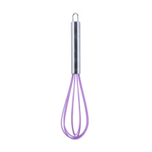 10 PCS Silicone Egg Beater Home Egg Mixer Kitchen Gadgets Cream Baking Tools, Color: 10 inch Purple