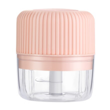 Presse-ail électrique USB pour légumes, mini-appareil de cuisine pour bébé, machine à compléments alimentaires pour bébé, 100 ml (rose)