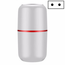 Petit moulin électrique pour la maison, les épices, les céréales diverses, la médecine chinoise et le café ; prise UE 220 V (blanc)