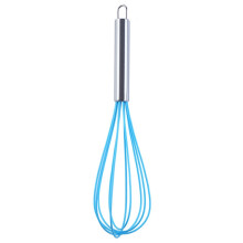 Silicone Egg Beater Home Egg Mixer Kitchen Gadgets Cream Baking Tools, Colour: 12 inch Blue