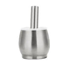 Presse-ail, moulin à épices, légumineuses et noix en acier inoxydable 304, caractéristiques : grande forme cylindrique.