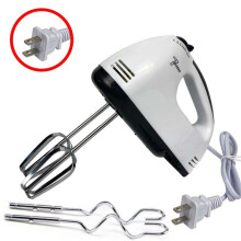 Fouet électrique domestique, mini fouet, machine à crème fouettée, spécifications : prise américaine + 4 tiges de mélange
