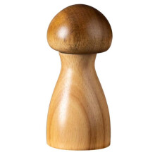 Moulin à poivre en bois en forme de champignon, outil de cuisine, vendu à l'unité avec boîte.
