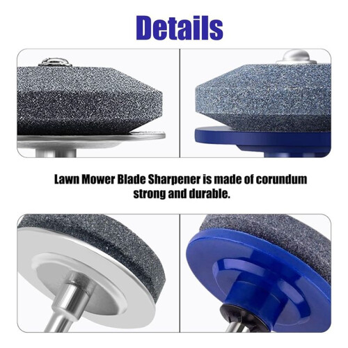 Lawn Mower Blade Sharpener, Lawnmower Blade Sharpener for Drill with Blade Balancer, Mower Blade Sharpener for Any 1