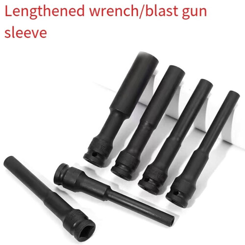 8PCS 1/2 Drive Socket  Impact Wrench Hex Adapter Spanner Converter 7mm-14mm Black 2