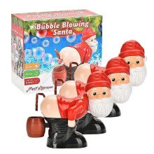 (3pcs) 1/2/3Pcs Christmas Funny Santa Electric Bubble Blowing Machine Bubble Blowing Toys Gift