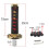 Universal for JDM Samurai Sword Shift Knob 200mm Samurai Knife Shift Knob with Adapter Black 6