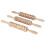 3Pcs Christmas Embossing Wooden Rolling Pin Dough Roller Compatible with Cookies Biscuits Baking Kitchen Tool 1