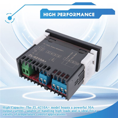ZL-6210A+ 30A Output,  Temperature Controller, Digital Thermostat,  Thermostat Temperature Controller 2