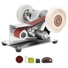 US Plug,Belt Sander,Adjustable Speed Electric Knife Sharpener,15Degree Belt Grinder,Power Belt Sander for Woodworking