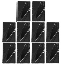 Outil multifonction de poche au format carte de crédit, idéal pour les aventuriers. Outil plat en acier inoxydable, léger et portable, parfait