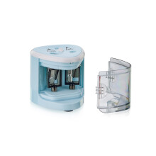 Sacapuntas eléctrico universal Compatible con todos los lápices, lápices de colores, delineadores de ojos y ceras | Sacapuntas doble Compati