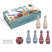 Lysende bowlingsett for barn inkluderer 6 kjegler og 1 ball. Innendørs foreldre-barn-spill, kompatibelt med barn, gutter og jenter.