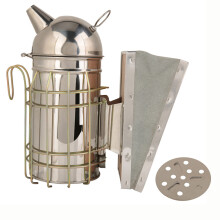 Beehive Tool StainlessSteelBeeSmoker, HeatShieldBeeEquipment kompatibel mit sicherer, kühler Raucherzeugung, Beruhigung der Bienen während d