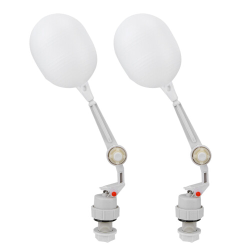 High Flow Water Filter Float Valve, Durable Material Plastic Water Tank Float Valve with Adjustable Arm Compatible with Automatic Shut Off (