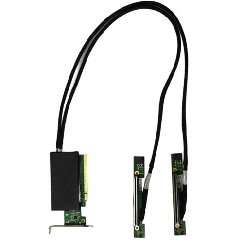 PCIE5.0 GPU  Card Server Cable PCIE5.0 16X to 2 MCIO Server GEN5 Data Cable PCIE5.0 Adapter Backplane B 2