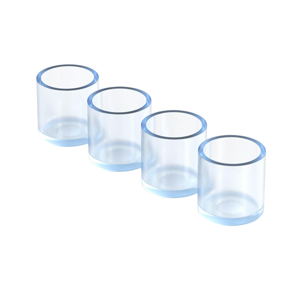 Clear Silicone Chair Leg Protectors 25Mm AntiâSlip Floor Protection Pads For Hardwood Floors 9330225538820