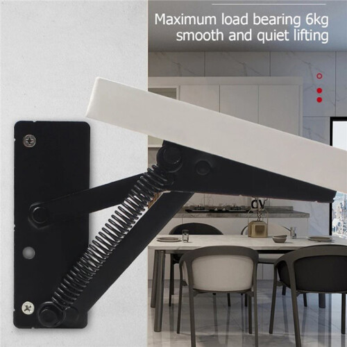 1 Pair Foldable Lifting Bracket Cabinets Sofa Hinge Lifter Furniture Storage Support Hinges Spring Standing Rack Hinge 1