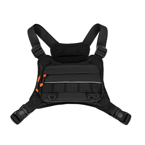 Waterproof Multifunctional Chest Waist Pack for-matte black